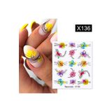 Tırnakmania Su Transferli Nail Art Sticker X136 (53925-2)