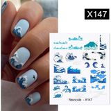 Tırnakmania Su Transferli Nail Art Sticker X147 (55344-2)