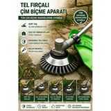 Tırpan Köşe Temizleme Tel Fırça 8" Ta013 – Çelik Telli Tırpan Başlığı