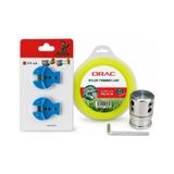 Tırpan Örümcek Başlık Orac 3.30 Mm 46 Mt Altı Köşe Misina Ve Ital Misina Kesici 2 Li Set