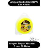 #TırpanMisinası Altıgen Çim Biçme Tırpan Misinası 3 mm 50 Metre Benzinli Elektrikli Uyumlu Yabani Ot