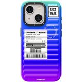Tırtıklı Desenli Mor Neon iPhone 11 Uyumlu Koruyucu Kılıf, Silikon Telefon Kapağı