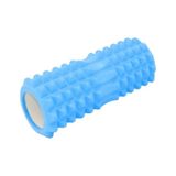 Tırtıklı Foam Roller Masaj Köpüğü Köpük Rulo Yuvarlama Köpüğü Omurga Uyumlu 33 Cm mavi