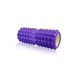 Tırtıklı Foam Roller Masaj Köpüğü Köpük Rulo Yuvarlama Köpüğü Omurga Uyumlu 33 Cm mor