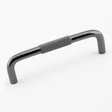 Tırtıklı Füme Metal Kulp 128 Mm 12.8 Cm Mobilya Çekmece Dolap Dolabı Modern Kapak Kulpları
