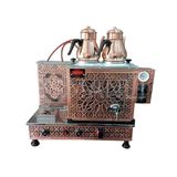 Tiryaki 2 Demlikli Bakır Tüplü Elektrikli Çay Kazanı