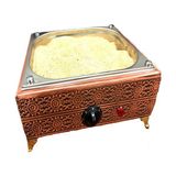 Tiryaki Bakır Kumda Kahve Makinesi Orta Boy 35X28 cm Bakır Kumda Kahve A++ Safir Çay Kazanları
