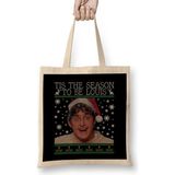 Tis The Season To Be Louis Theroux Bez Çanta Uzun Saplı - Açık Bej - 40 X 40