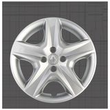 Tisa Renault Fluence - Megane Füme 16" Jant Kapağı 4'lü Takım JKR031