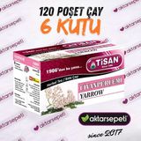 Tisan Civanperçemi Çayı | 6 Kutu | 120 Poşet Çay - Bitki Çayı