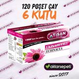 Tisan Ekinazeyalı Çay | 6 Kutu | 120 Poşet Çay - Bitki Çayı