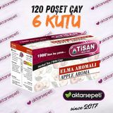 Tisan Elma Aromalı Çay | 6 Kutu | 120 Poşet Çay - Bitki Çayı