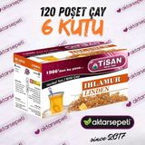 Tisan Ihlamur Çay | 6 Kutu | 120 Poşet Çay - Bitki Çayı
