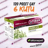 Tisan Isırgan Çayı | 6 Kutu | 120 Poşet Çay - Bitki Çayı