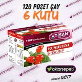 Tisan Kuşburnu Çayı | 6 Kutu | 120 Poşet Çay - Bitki Çayı