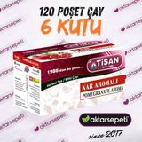 Tisan Nar Aromalı Çayı | 6 Kutu | 120 Poşet Çay - Bitki Çayı