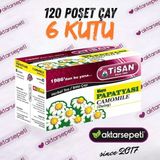 Tisan Papatya Çayı | 6 Kutu | 120 Poşet Çay - Bitki Çayı