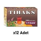 Tisan Tihaks Karışık Bitki Çayı 20 Süzen Poşet 12 Adet Doğal ve Katkısız Ferahlatıcı Lezzet