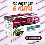 Tisan Zeytin Yaprağı Çayı | 6 Kutu | 120 Poşet Çay - Bitki Çayı