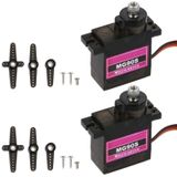 TISEKER 2 Parça MG90S 9G Servo Motor Mikro Metal Dişli Robot Araba Uçak RC Helikopter Arduino ve Daha