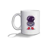Tisho Astronot Kupa Bardak Beyaz Kupa Bardak