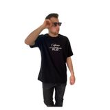 Tişört Bisiklet Yaka Oversize Comfort T-shirt Baskılı Siyah Erkek Tshirt Model-7 S