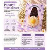 Tişört Kodu Anneler Günü Papatya Mumlu Kart – El Yapımı Kokulu Mum & Özel Tasarım Hediye Kartı