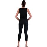 Tista Termal Sauna Atlet Takım Terleten Zayıflatan Atlet Tayt - 6XL - Siyah