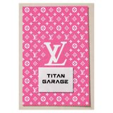 TITAN GARAGE PEMBE DESENLİ OTO YIKANABİLİR KAĞIT PASPAS