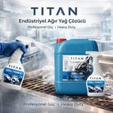 Titan Köpüklü Gıda Sektörü Için Ağır Yağ Çözücü Fırın ve Fritöz Temizlik Ürünü - 5 Kg (Grill K6) - 5 lt