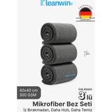 Titan Mikrofiber Bez 40x40Cm 3 Adet Oto Kurulama Bezi ve Çok Amaçlı Temizlik Havlusu