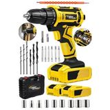 Titan Serisi 14.4 V 2 Ah 27 Parça Süper Set 2x Akülü Profesyonel Şarjlı Vidalama Matkap