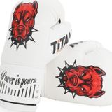 Titan Sport BEYAZ BİTBULL DESENLİ BOKS ELDİVENİ