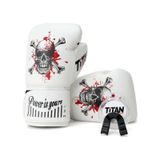 Titan Sport Beyaz Kanlı Kurukafa Desenli Set Fgr Model-5 Boks Eldiveni