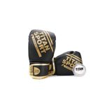 Titan Sport Profesyonel Boks Eldiveni Siyah Gold, Kick Boks, Muay Thai, Fitness ve Kum Torbası Antrenman Eldiveni (Dişlik Hediyeli)