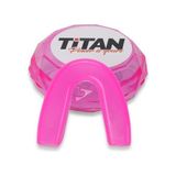 Titan Sport Silikon Dişlik Boks, Kickboks Muay Pembe Model 2 Dişlik + Saklama Kabı