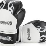 TİTAN SPORT SİYAH BEYAZ İŞLEMELİ MODEL-2 BOKS ELDİVENİ
