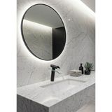 Titanium Design Cam Şelale Siyah Lavabo Bataryası