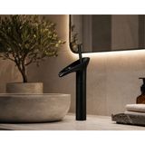 Titanium Design Tulumba Siyah Çanak Şelale Lavabo Bataryası