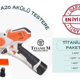 Titanium Gta26 Şarjlı Akülü Budama Testeresi 2 Bataryalı Çantalı