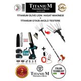 Titanium Olive Lion Plus Akülü Zeytin Hasat Makinesi Şarj Aleti Hediyeli