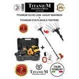 Titanium Olive Lion Plus Akülü Zeytin Hasat Makinesi Ve Gta75 Akülü Budama