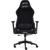 Titanseat Crow Black Kumaş Oyuncu Koltuğu - Siyah - Beyaz