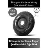 Titanyum 115 mm Törpüleme Oyma Eğe Diski Ahşap Taşlama Makine Uyumlu Kesici Oyuk Açma Testeresi
