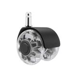 Titanyum Gri Premium Ofis Koltuğu Tekeri, 5 Adet Set, 50 mm Çapında, Pim Çapı 11MM,SESSIZ Hareket Ofis Sandalyesi Tekerlekleri
