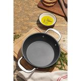 Titanyum Indüksiyonlu 20 cm Çift Kulp Omlet Sahanı - Ahşap - Seçenek 1