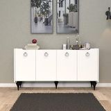 Titanyum Modern Konsol, Çok Amaçlı Dolap, Dresuar, Mutfak Dolabı, Kiler Dolabı, Tv Ünitesi (BEYAZ)