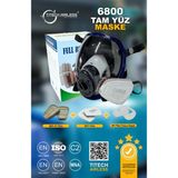 Titech Airless 6800 Tam Yüz Gaz/buhar/boya Maskesi - 0,23 mm