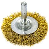 Titi 6246 Pimli Saçaklı Dairesel Tel Fırça Sarı Telli 50 mm