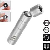 Titi 6361 Mıknatıslı Oniki Köşe Mafsallı 3/8" Buji Lokması 14 mm Krom Vanadyum Çeliği 1 Adet